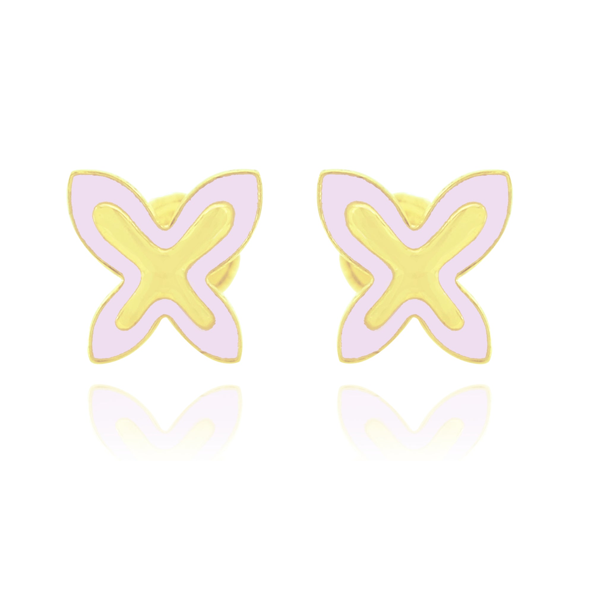 Rose Papillon Earrings