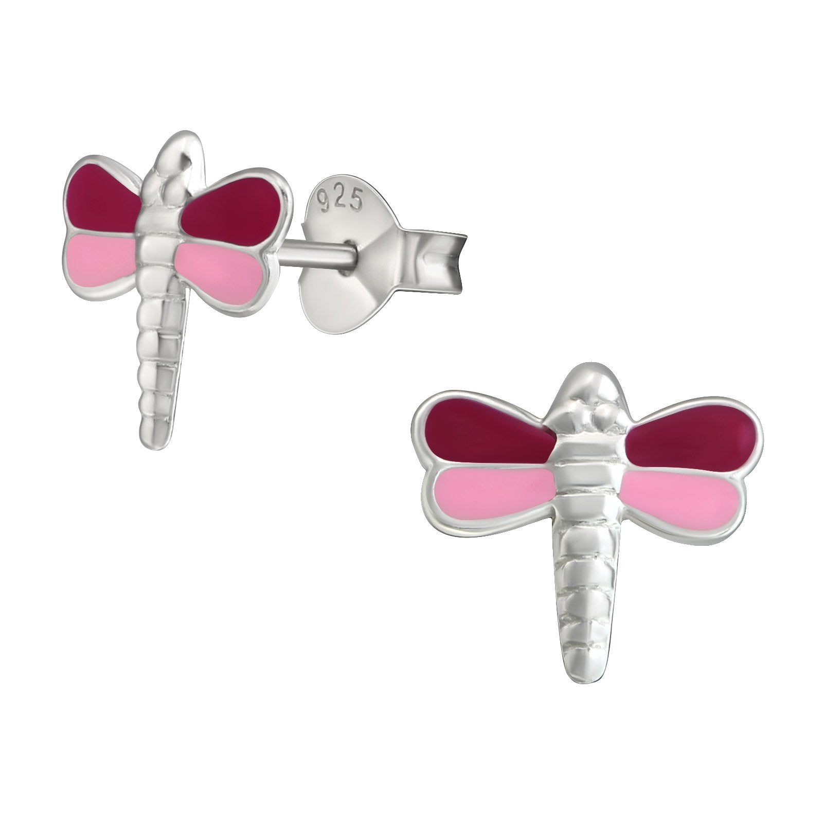 Pink Dragonfly Earrings