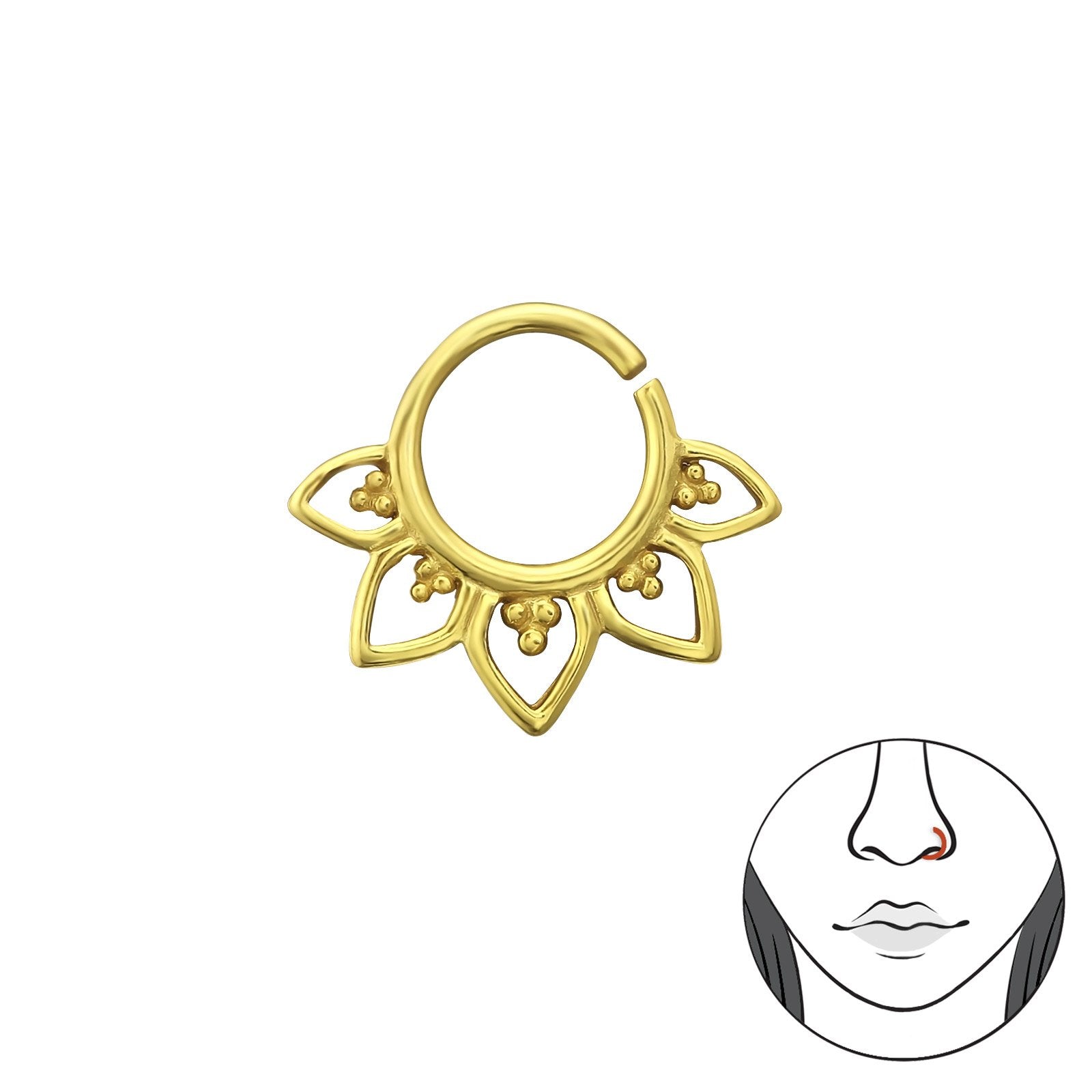 Nose Ring (Gold Plated)