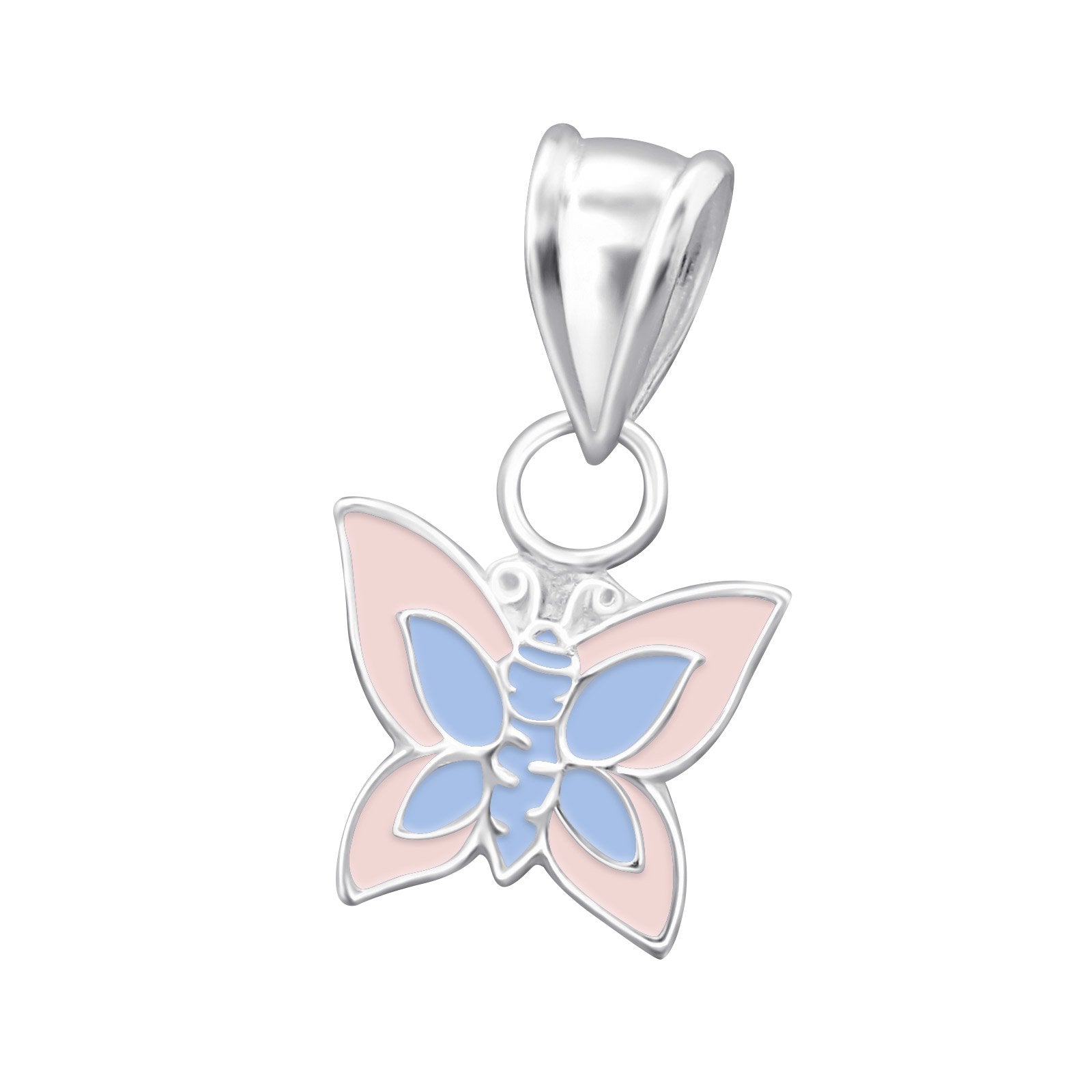 Butterfly Pendant Light Pink And Purple
