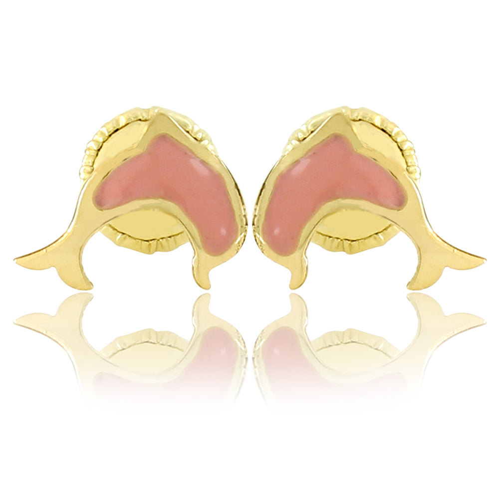 Pink Dolphin Doll Earrings
