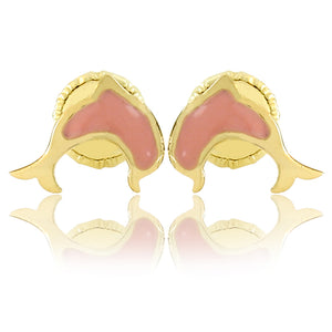 Pink Dolphin Doll Earrings