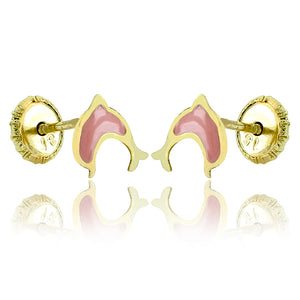 Pink Dolphin Doll Earrings