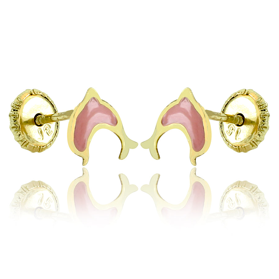 Pink Dolphin Doll Earrings