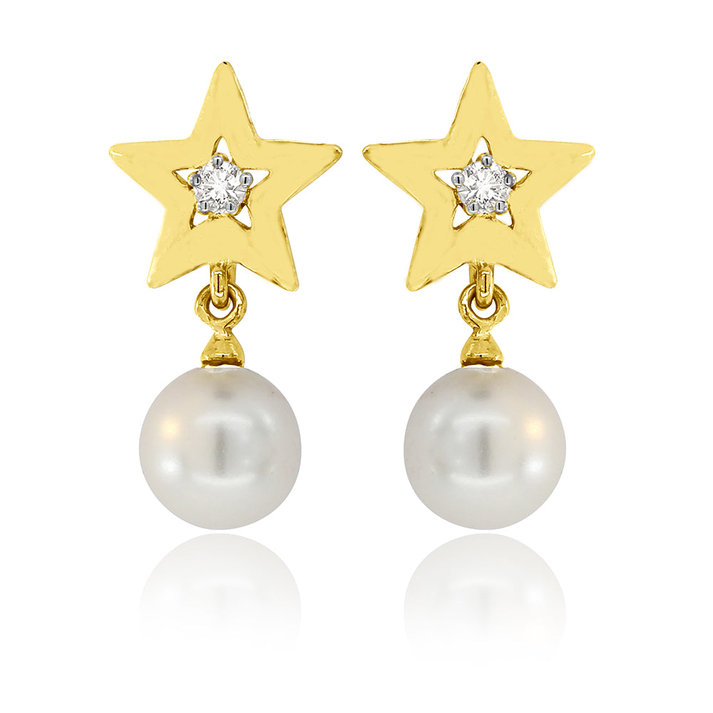 Stella With Pearl Earrings