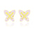Rose Papillon Earrings