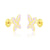 Rose Papillon Earrings