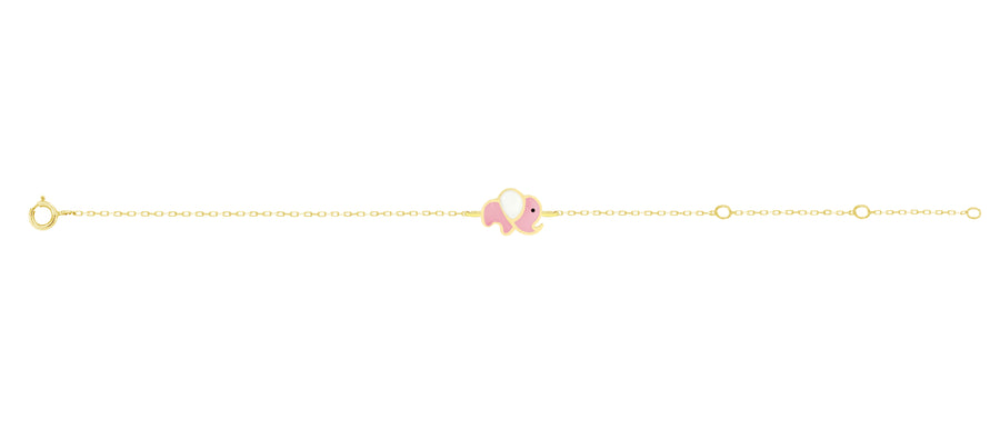 Pink Elephant Bracelet