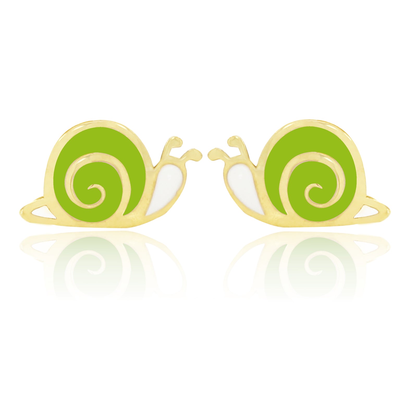 Snugums The Snail Earrings - Green