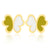 GS Papillon Earrings - Yellow/White