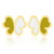 GS Papillon Earrings - Yellow/White