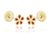 Flower Power Earrings - Orange