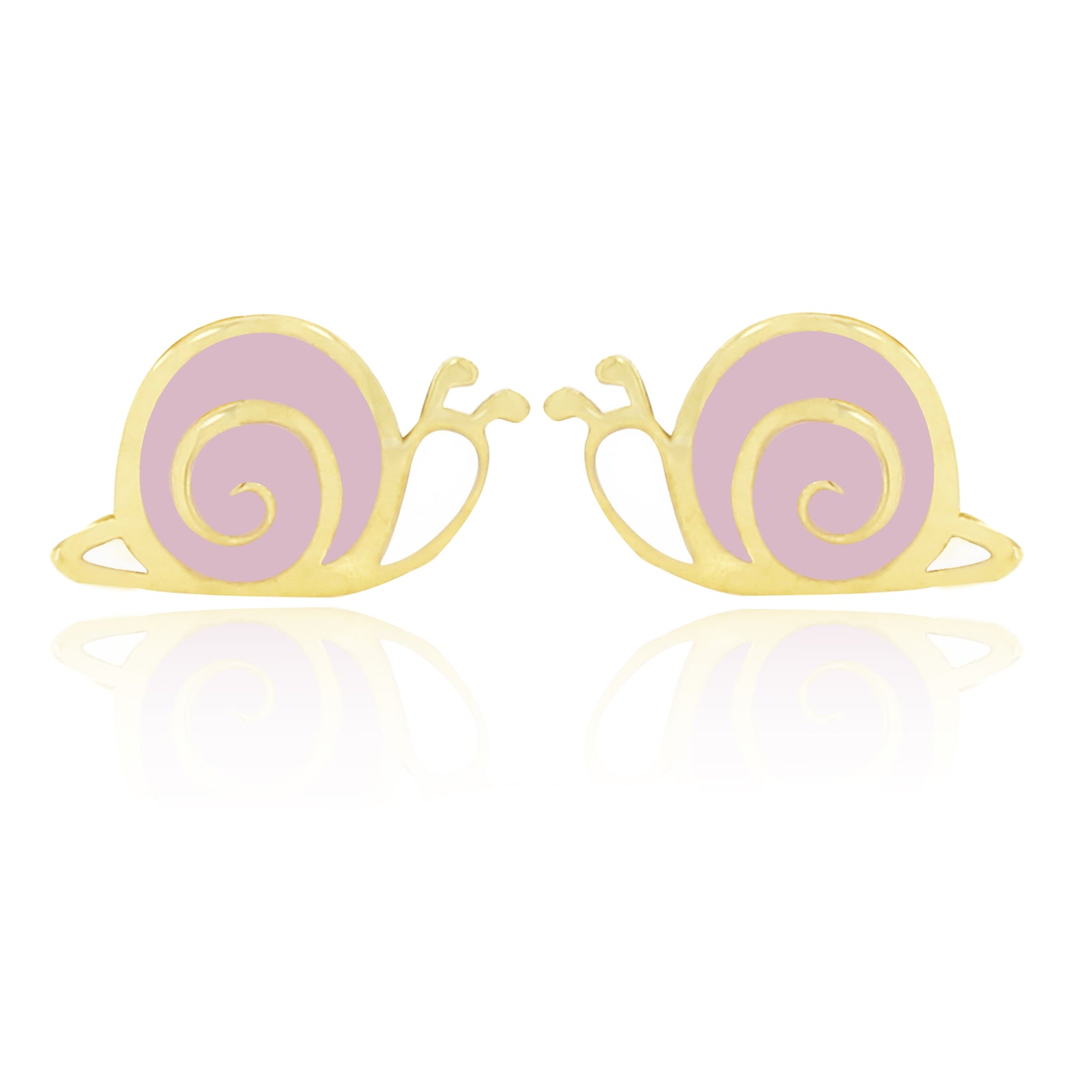 Snugums The Snail Earrings - Pink