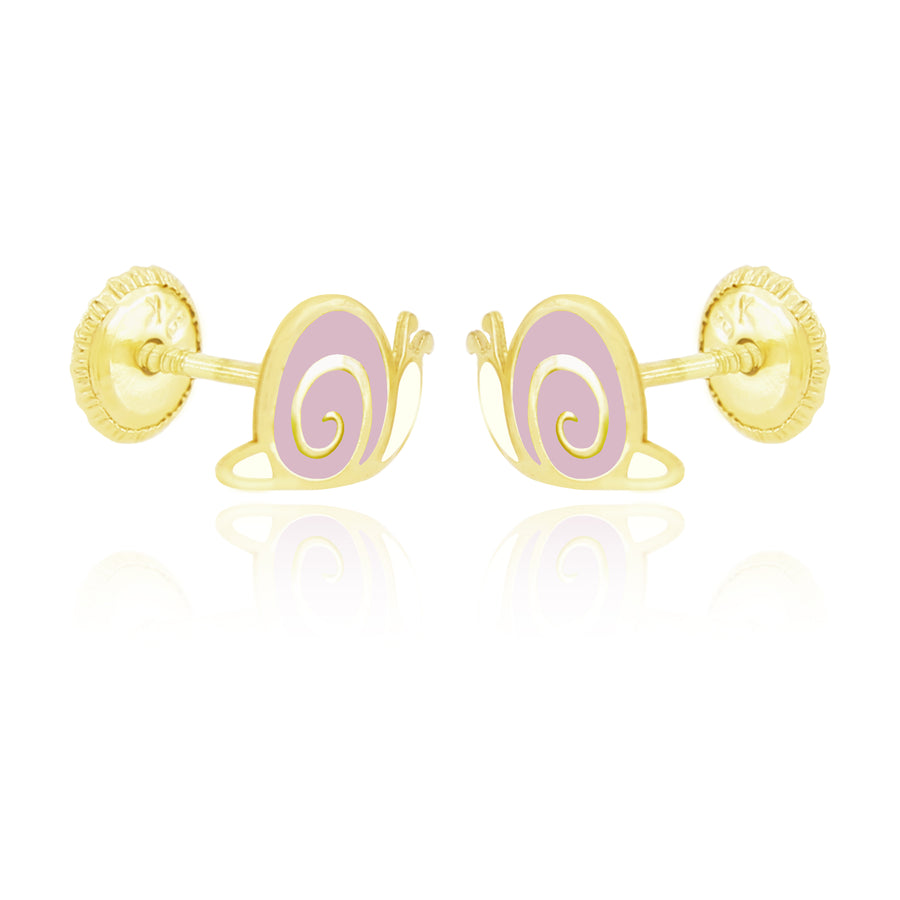 Snugums The Snail Earrings - Pink