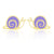 Snugums The Snail Earrings  - Purple