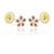 Flower Power Earrings - Purple