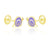 Snugums The Snail Earrings  - Purple