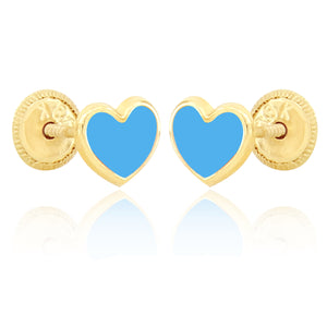 Shape of My Heart Earrings - Blue