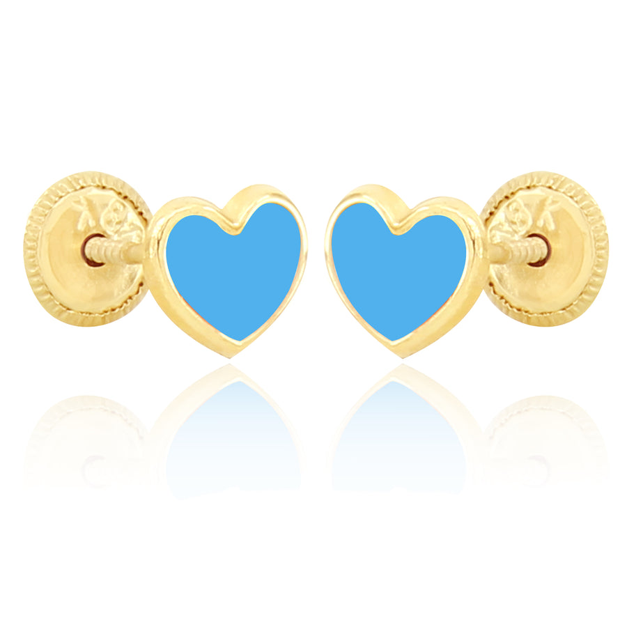 Shape of My Heart Earrings - Blue