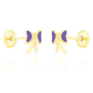 Flutterby Earrings - Purple