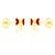Flutterby Earrings - Red